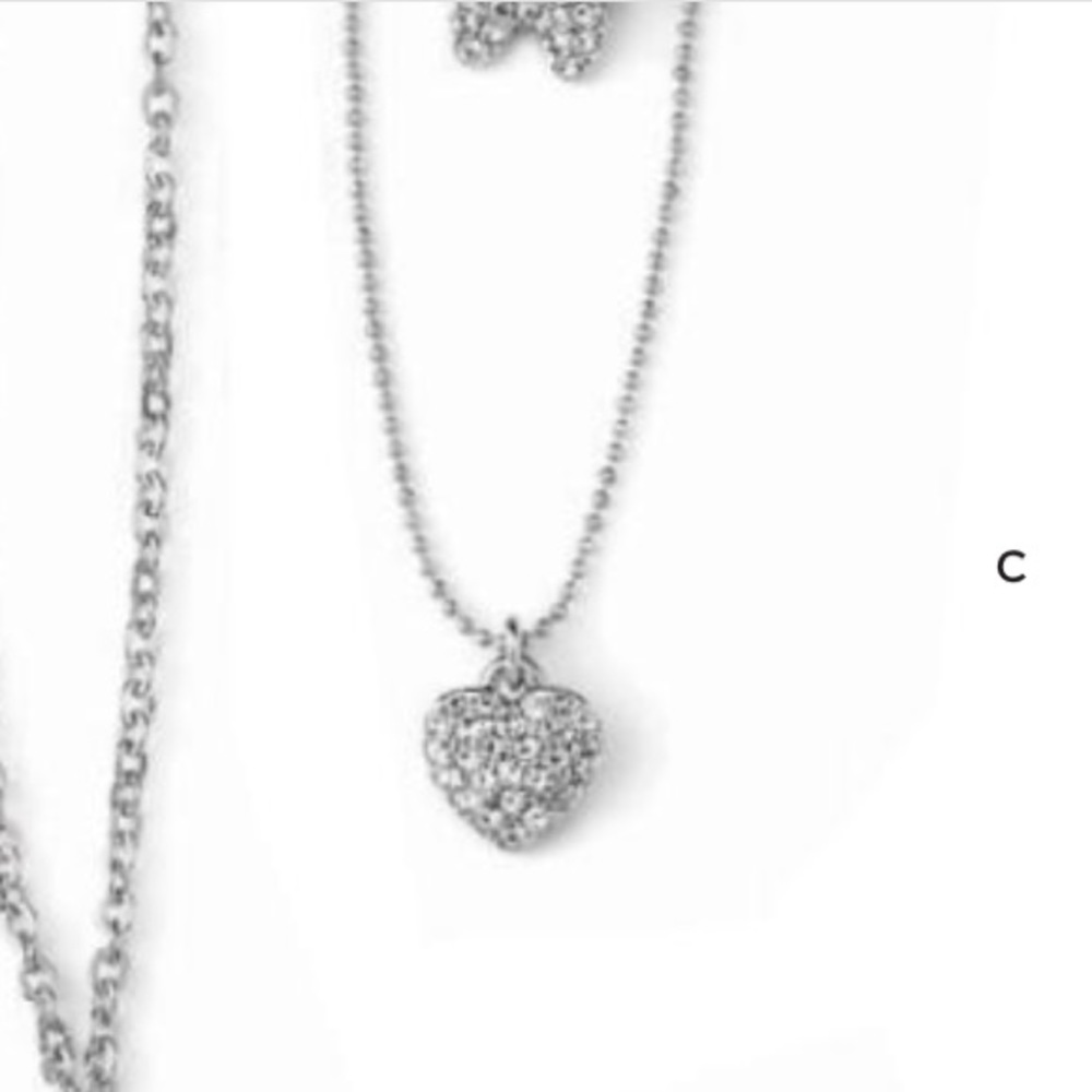 4 for $30 - Lia Sophia “Little Bit” Heart Necklace